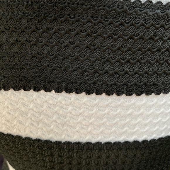 San Souci Strapless Dress Black/White Fit & Flare - Picture 3 of 6